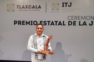 Estudiante-BUAP galardonado por gobierno de Tlaxcala con Premio Estatal Juventud 2022