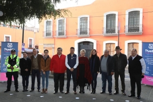 Ayuntamiento de Puebla continúa mejorando la imagen urbana del centro histórico