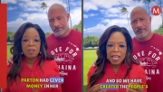 Redes explotan contra Dwayne Johnson y Oprah Winfrey por pedir dinero a fans; &quot;donen de su bolsillo&quot;