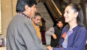 Evo Morales celebra victoria de Claudia Sheinbaum en encuesta de Morena