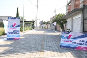 Estrena Eduardo Rivera una calle en San Baltazar Tétela