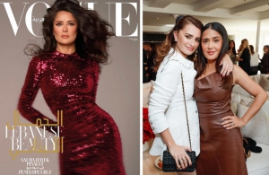 Salma Hayek es entrevistada por Penélope Cruz para Vogue; impacta con vestido Balenciaga