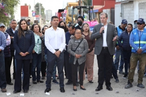 Inicia Gobierno Municipal con la rehabilitación de dos calles en Granjas Puebla