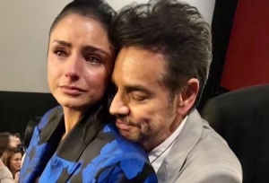 Eugenio Derbez hizo llorar a Aislinn Derbez en la premiere de Radical, su nueva película