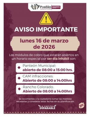 Informa Gobierno de Pepe Chedraui m&oacute;dulos de cobro y atenci&oacute;n de servicios para el 16 de marzo