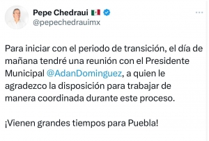 Anuncia Pepe Chedraui reunión con el conserje del Ayuntamiento Adán Domínguez