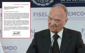 Esta es la carta de renuncia de Gertz Manero; será embajador &#039;en un país amigo&#039;