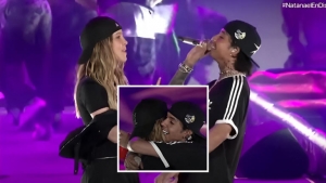 “No me dejas cantar”: Así fue el incómodo momento entre Belinda y Natanael Cano en pleno concierto