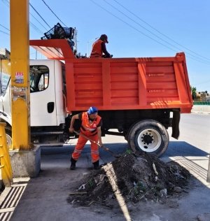 Gobierno de Pepe Chedraui realiza jornada de limpieza en puente de la Central de Abasto