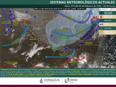 Evento de "norte" fuerte en el Istmo y Golfo de Tehuantepec