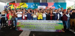 Juventud poblana transforma espacios en arte con Jornada Nacional de Tequios y Murales