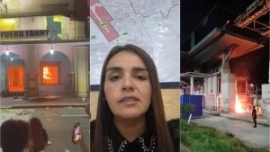 Vandalizan Palacio de Apatzing&aacute;n y Calles de Uruapan; Viuda de Manzo Pide Marchas Pac&iacute;ficas