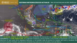 Lluvias puntuales muy fuertes en Chihuahua, Durango, Sinaloa y Jalisco