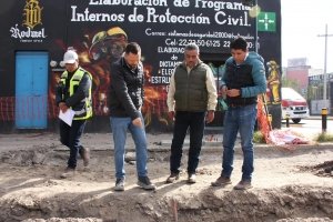 Avanza Gobierno de la Ciudad con trabajos de rehabilitaci&oacute;n vial en Xonaca