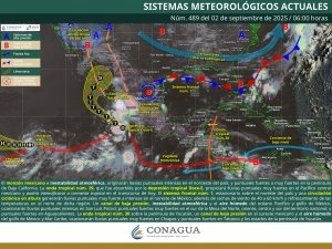Se pronostican lluvias puntuales intensas en Sonora, Sinaloa, Chihuahua, Durango, Nuevo León, San Luis Potosí y Tamaulipas