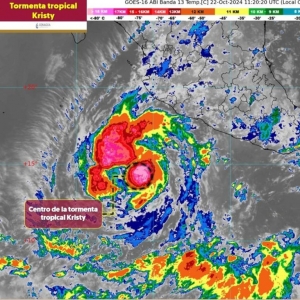 Tormenta Kristy se intensificará a huracán; alertan por lluvias en estos estados