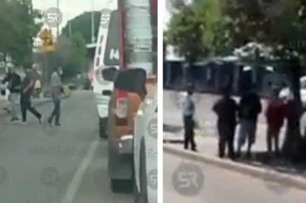 Exhiben 'cobro de piso' en transporte público de Puebla