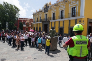 Suena alerta sísmica en Puebla; participan 1.5 millones de poblanos en Simulacro Nacional