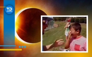 Niño queda ciego por ver eclipse sin lentes; papá grabó momento | VIDEO