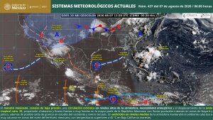Lluvias puntuales intensas en Nayarit y Jalisco