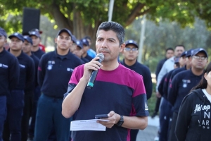 Ayuntamiento de Puebla celebró carrera con 116 cadetes de policía