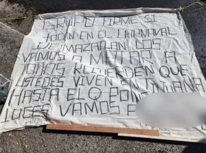 Así fue la amenaza a Grupo Firme con una «narcomanta»