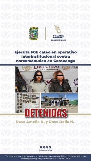 Ejecuta FGE cateo en operativo interinstitucional contra narcomenudeo en Coronango