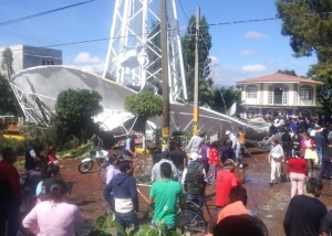 Dos muertos deja colapso de tanque elevado recién inaugurado por Norma Layón