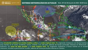 Lluvias puntuales intensas en Michoac&aacute;n, Guerrero y Oaxaca