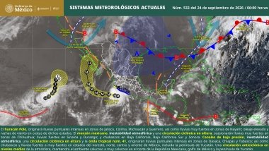 Lluvias puntuales intensas en Jalisco, Colima, Michoac&aacute;n, Guerrero, Oaxaca, Chiapas y Tabasco