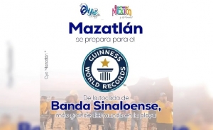 Convocan a tocada masiva de banda sinaloense en Mazatlán para romper Guinness Record