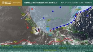 Lluvias puntuales extraordinarias en Veracruz, Tabasco y Oaxaca