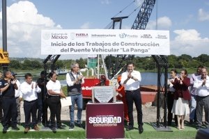 Alejandro Armenta inicia obra del Puente Vehicular “La Panga”