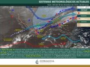 Lluvias puntuales intensas en regiones de Puebla, Veracruz, Oaxaca, Chiapas y Tabasco