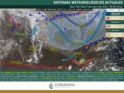 Lluvias fuertes a puntuales muy fuertes en Baja California y Sonora