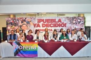 Mujeres candidatas de la coalición Sigamos Haciendo Historia firmaron el Decálogo de Derechos Humanos