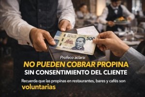 No m&aacute;s propinas en bares, restaurantes y caf&eacute;s este 2026: Profeco alerta sobre las reglas que proh&iacute;ben a los meseros cobrar extra a los consumidores