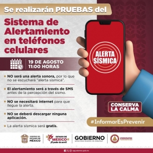 Alerta Sísmica CDMX: Así Será la Prueba Mediante Mensaje de Texto