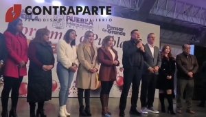 Armenta encabeza cena navideña en el Centro Expositor de Puebla