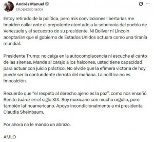 AMLO reacciona a acciones de Estados Unidos y env&iacute;a mensaje a Trump