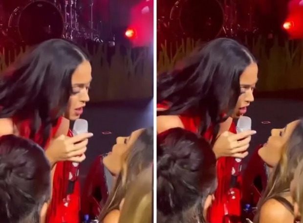 Actriz de Televisa besó a Katy Perry durante el show privado de la cantante