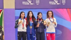 Logra Fernanda Hern&aacute;ndez plata en Santo Domingo