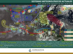 Se pronostican lluvias intensas en zonas de Nayarit, Jalisco, Guerrero y Oaxaca