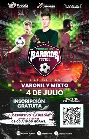 Anuncia IMDP Torneo de Barrios de Futbol 7 - 2025