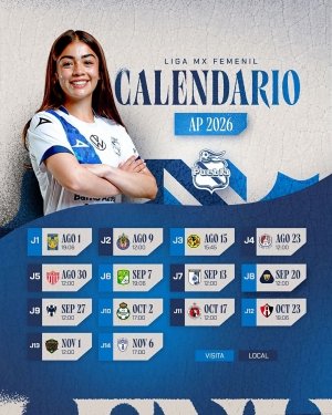 Debutar&aacute; ante Tigres el Puebla Femenil, en el Apertura 2026
