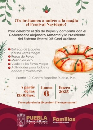 Armenta partirá una Rosca de Reyes y entregará juguetes