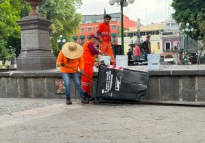Refuerza Gobierno de Pepe Chedraui labores de limpieza en diversos puntos de la capital posterior al partido de M&eacute;xico