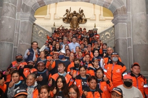 Mejora salarial a naranjitas anuncia Ayuntamiento de Puebla