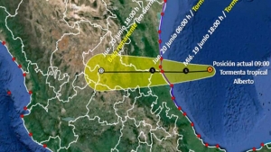 Tormenta tropical Alberto 2024; ¿cuándo tocará tierra y qué estados en México afectará?