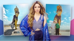 Inauguran nueva estatua de Shakira, pero para ella la mejor sorpresa no fue esa